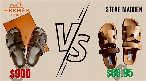 black hermes dupe sandals|hermes sandals vs steve madden.